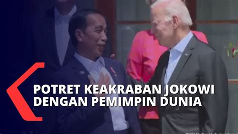 Dirangkul Joe Biden Keakraban Jokowi Dengan Para Pemimpin Dunia Di Ktt