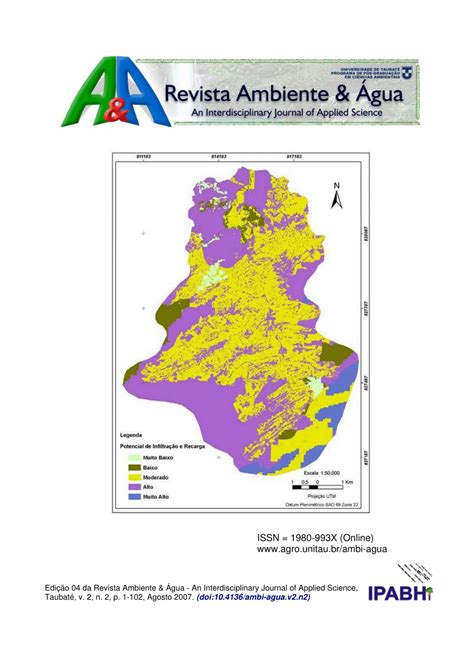 Pdf Caracteriza O Fisiogr Fica Da Bacia Hidrogr Fica Do Alto Rio