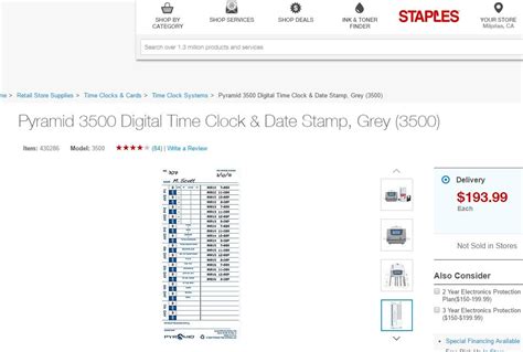 Time clock card image on Staples website has M. Scott on it : DunderMifflin