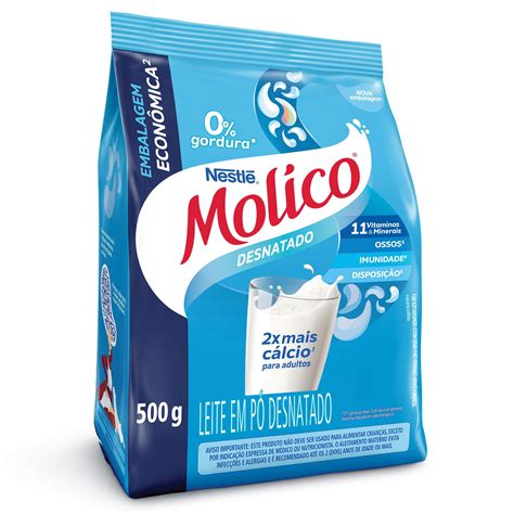 Melhor Leite Em Pó Desnatado - Leite em Pó Molico Desnatado Sachet 500g | GBarbosa