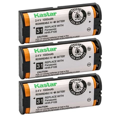 Kastar Pack V Mah Ni Mh Rechargeable Battery Replacement For