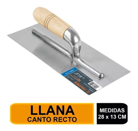 Llana Mango Madera Canto Recto 10 Remaches 11 Truper 15400