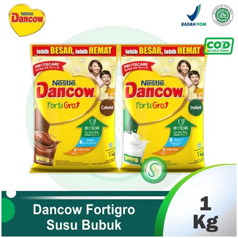 Jual Dancow Fortigro Susu Bubuk Bernutrisi Rasa Cokelat Instan 1kg