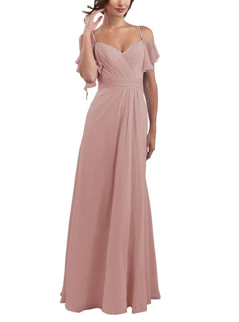 CLOTHKNOW Chiffon Maxi Dresses For Women To Wedding Party Wedding