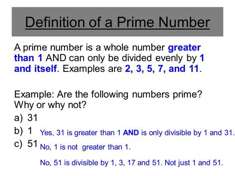 Definition Prime And Composite Properties Prime Number