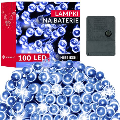 Lampki świąteczne 100 led niebieskie 8 5 m oświetlenie choinkowe