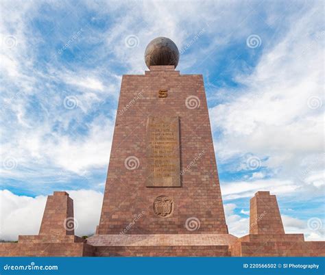 Equator Line Monument Quito Ecuador Editorial Photography Image Of