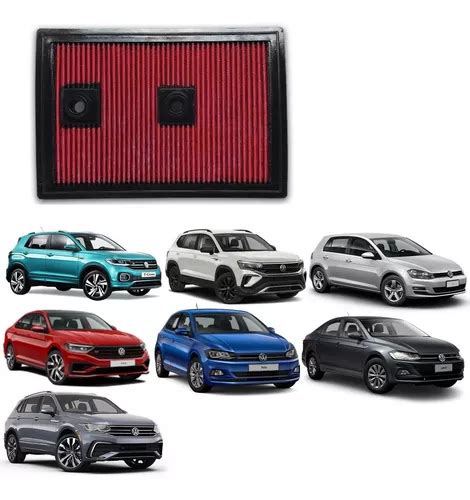 Filtro De Ar Esportivo Polo Virtus Gts Jetta T Cross Taos Vw