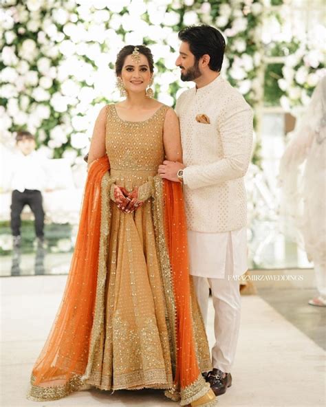 Bewitching Portraits Of Aiman Khan And Muneeb Butt From Minal S Wedding