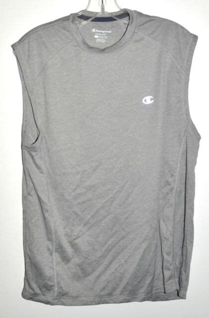 Champion Double Dry Activewear Gray Sleeveless Shirt Sz Medium NWOT EBay