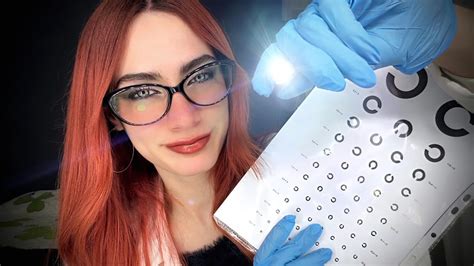 ASMR EXAMEN DE LA VISTARoleplay Médico Asmr Español YouTube