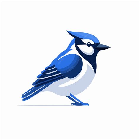 Premium Vector Blue Tit Bird Vector Illustration In Flat Style