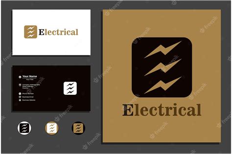 Premium Vector | Electrical vector logo