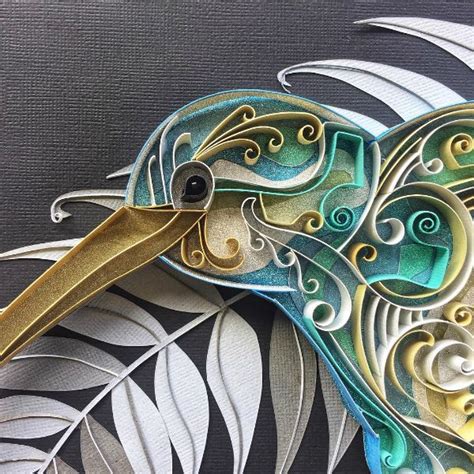 This Quilled On Edge Paper Bird By Tambella Arts Is Included In A Round