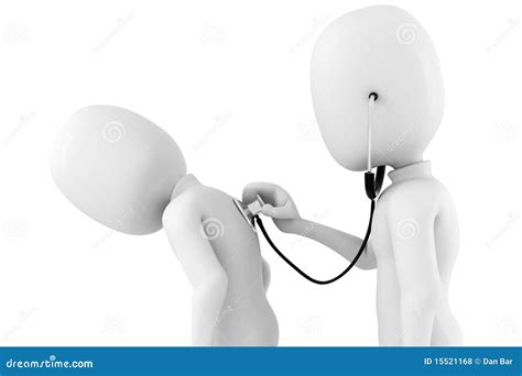 3d Man Medical Exam Royalty Free Stock Photos Image 15521168