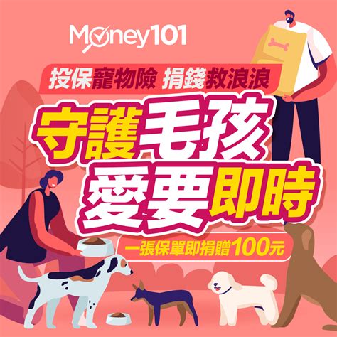 Money101寵物險推薦：寵物保險慈善公益活動，你投保我捐贈