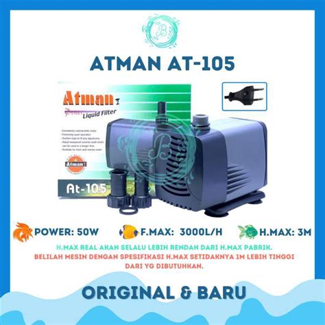 Jual Atman At At Pompa Air Celup Aquarium Aquascape Hidroponik