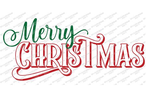 Merry Christmas Farmhouse Script Vintage Retro Sign Svg 518417