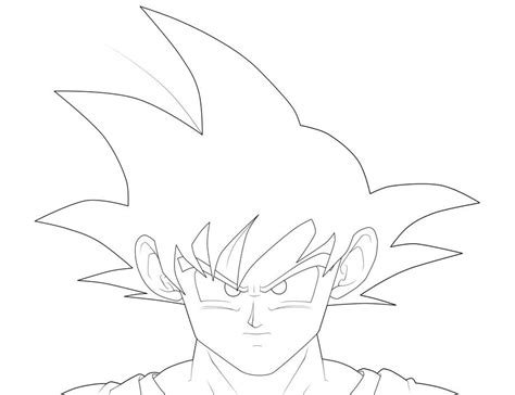 Goku Base Form Lines By Cb024 On Deviantart