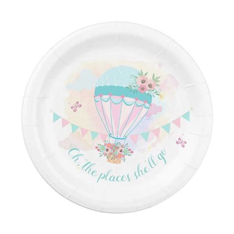 Hot Air Balloon Paper Plates At Kaitlyn Corkill Blog