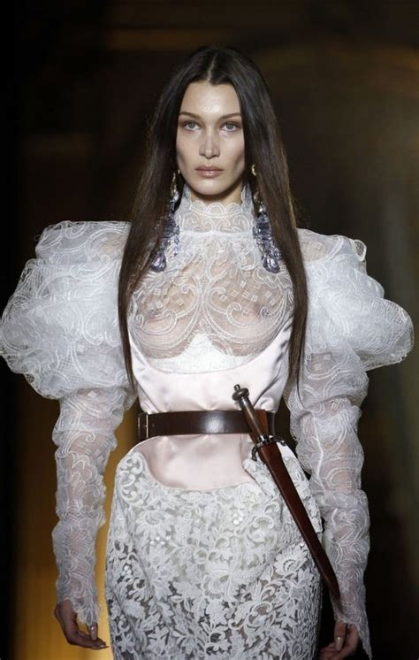 Bella Hadid Naked Tits At Vivienne Westwood Ready To Wear Fall Winter 2020 Paris The Fappening