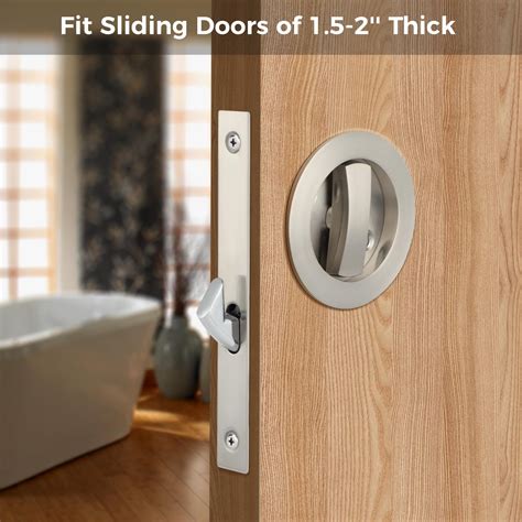 Sliding Pocket Door Lock, Robust Zinc Alloy Pocket Door Privacy Lock