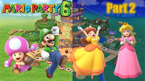 Mario Party Toadette Vs Luigi Vs Daisy Vs Peach Towering Treetop