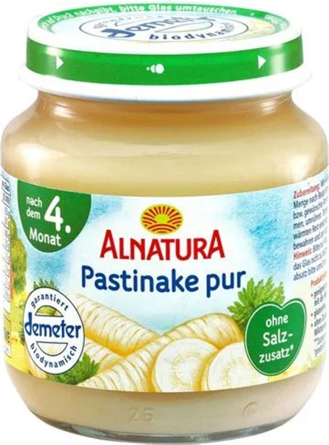 Alnatura Bio Babygläschen Pastinake pur 125 g Piccantino Onlineshop