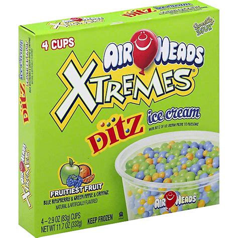 Airheads Xtremes Ice Cream Ditz Fruitiest Fruit Frozen Foods Priceless Foods