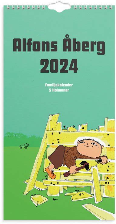 Familjekalender 2024 Alfons Åberg Burde Familjekalender