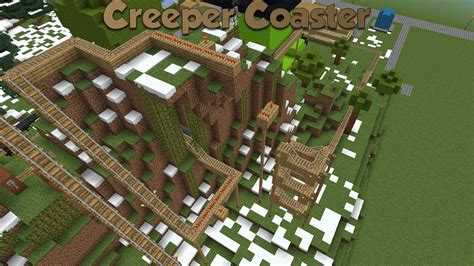 How To Build Stampy S Lovely World Creeper Coaster Part Youtube