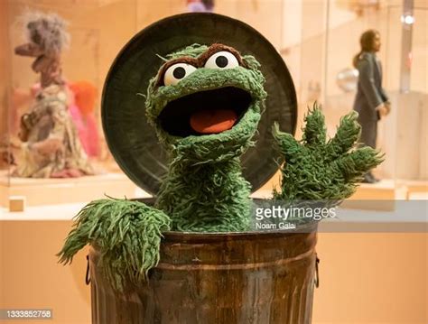 Oscar The Grouch Puppet Is Displayed At The Puppets Of New York