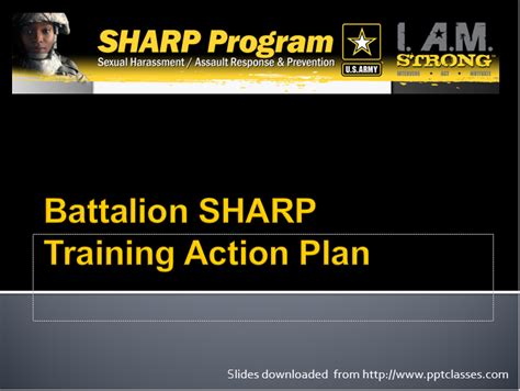 Army Sharp Training Powerpoint 2021 Top Defense Systems