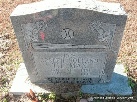 Joseph Rowland Joey Tilman Find A Grave Memorial