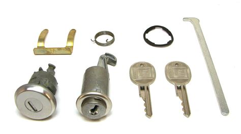 1967 Camaro Firebird Glove Box Lock Trunk Lock Kit W GM Square Keys