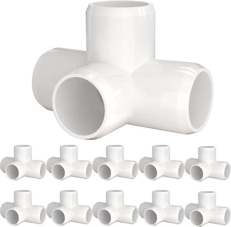 Buy Letsfix 4 Way Pvc Fittings 1 14 Inch 10 Pack Furniture Grade