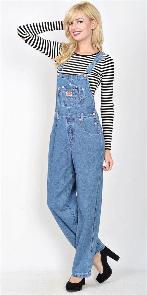 Woman In Denim Overalls Overalls Fashion Overalls Women Style Overalls