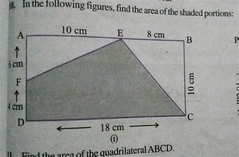 In The Adjoining Figure Abcd Is A Rectangle Of Size Cm By Cm