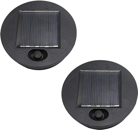 Pcs Pack Solar Lights Replacement Top Led Solar Panel Lantern Lid