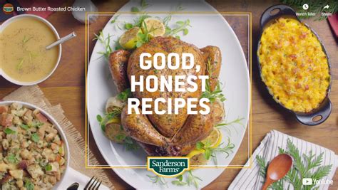 Brown Butter Roasted Chicken Sanderson Farms