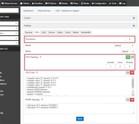 How To Configure Cpu Topology For Solusvm Kvm Vps Solus