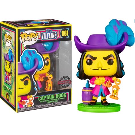 Funko Pop Disney Peter Pan Captain Hook Blacklight Special Edition