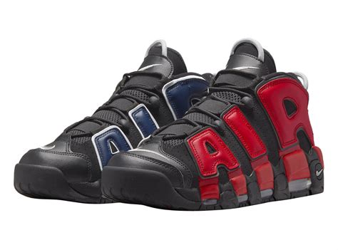 Nike Air More Uptempo Black Blue Red DJ4400-001 - KicksOnFire.com