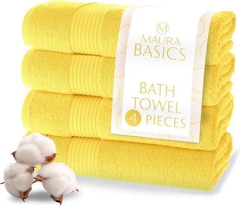 Amazon Maura Basics Performance Bath Towels Turkish Cotton