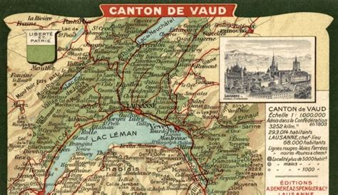 Lausanne Canton De Vaud Map Vroeger En Vandaag Geneanet