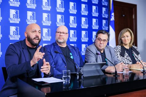 Conférence de presse du Front commun du secteur public pour faire le