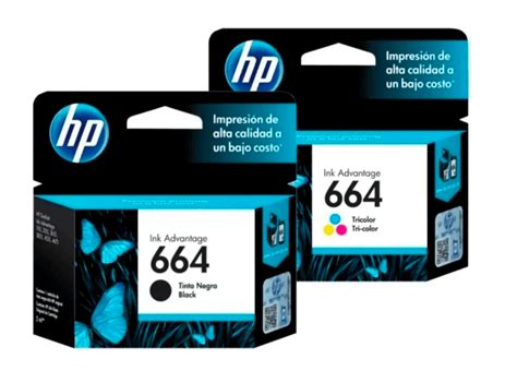 Pack Cartuchos Hp 664 Tri Color Negro Tics Tech