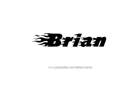 Brian Name Tattoo Designs