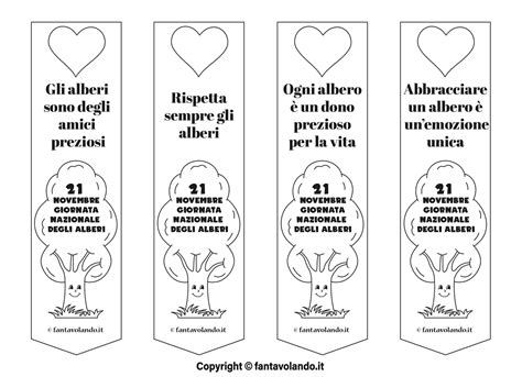 Giornata Nazionale Degli Alberi 21 Novembre I Segnalibri Fantavolando