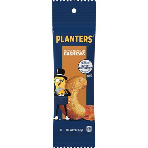 PLANTERS Honey Roasted Cashews 2 Oz Packet PLANTERS Brand